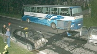 U sudaru autobusa i "golfa" u Bistrici povrijeđen vozač