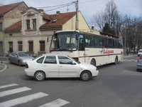 Sudar automobila i autobusa u centru Banjaluke