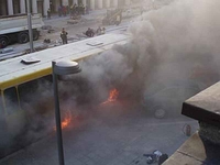 Zapalio se gradski autobus
