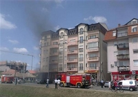 Podmetnuli požar da bi opljačkali banku KM FOTO