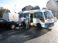 Bijeljina: U sudaru minibusa i “audija A6” nema povrijeđenih osoba FOTO