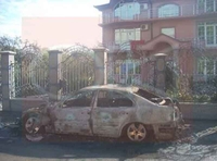 Zapaljen automobil biznismena Rizova