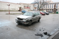 Zapaljen golf ispred hotela Palas