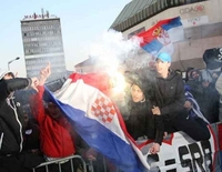 Uhapšen zbog paljenja hrvatske zastave