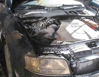Bijeljina: Izgorio “audi A6”