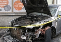 Zapaljen audi bivšeg policajca 