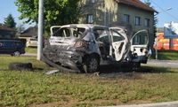Zapaljen pežo 206