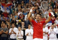 Novak ubjedljiv, Srbija vodi 1:0