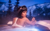 Seksi Rijana u bikiniju na snijegu FOTO