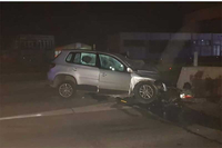 Još jedna nezgoda kod naplatnih kućica, autom u betonski stub