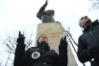 Učesnici protesnog skupa Pravda za Davida ostaju u parku Petar Kočić