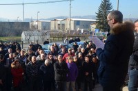 Велика Кладуша: Протест мјештана због миграната
