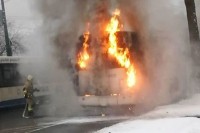 Zapalio se autobus u centru Sarajeva
