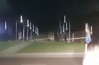 Pežoom uletio u fontanu kod Delte u Banjaluci
