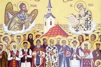 Иконе “Свети новомученици јасеновачки” изложене у храму у Бару