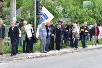 На протесту Мектић, станивуковић и ратне заставе тзв. Армије БиХ