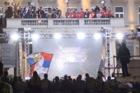 Prvaci Evrope svečano dočekani ispred skupštine Beograda