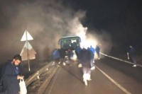 Zapalio se autobus fudbalera bijeljinskog “Radnika”