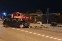 Dvije osobe prebačene u bolnicu nakon sudara golfa i kombija