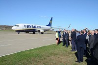 Полетио први авион "Рајанера" из Бањалуке до Франкфурт Хана