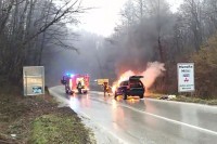Kod Milića izgorio "volvo", nema povrijeđenih