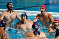 Vaterpolisti Srbije protiv Španije u četvrtfinalu SL