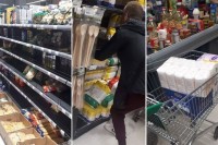 Prazne se police supermarketa u Sarajevu, građani kupuju naveliko