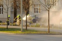 Zapalio se automobil u Banjaluci, nema povrijeđenih VIDEO