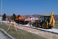 Соколац: Почели радови на уређењу улице “9. јануар”