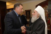Dodik čestitao patrijarhu Irineju krsnu slavu Lazarevu subotu