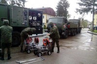Руски тим дезинфиковао Дом здравља и Болницу у Градишци