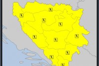 Жути метеоаларм за подручје цијеле БиХ