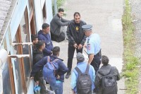 Grupa migranata kod Tehnološke škole u Banjaluci