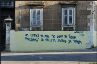 Grafitom u Splitu Novaku Đokoviću poručili da mu žele smrt