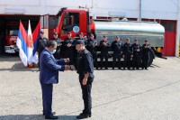 Дервента: Представљено ново ватрогасно возило и одржана показна вјежба