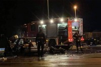 Teška saobraćajna nesreća kod Gradiške: Nakon sudara gorjela vozila, motociklista povrijeđen VIDEO