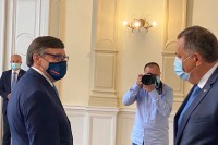 Dodik, Džaferović i Komšić se sastali sa Palmerom