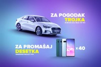 U Mozzartu osvoji AUDI A3 Limo, a svakog dana te čeka i Samsung Galaxy S10