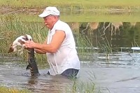 Amerikanac spasio psa iz čeljusti aligatora na Floridi VIDEO