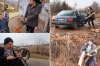 Самохрана мајка моторком зарађује за живот: Шта ћу, крадем дрва, казне ме, добри народ плати да не идем у затвор