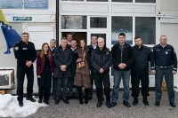 Galić u posjeti Graničnoj policiji u Grahovu: Rade u kontejneru, ali efikasno štite granicu