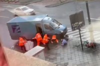 Spektakularna pljačka transportnog vozila u centru Berlina VIDEO