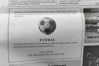 Navijači u Crnoj Gori objavili čitulju fudbalu: Uvijek ćemo ga čuvati od zaborava