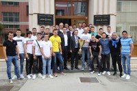 Ćurić primio fudbalere "Leotara", osvajače kupa Srpske