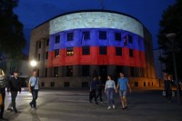 Palata Republike u Banjaluci u bojama ruske zastave