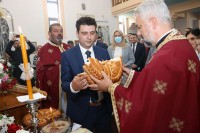 Предсједница Републике Српске Жељка Цвијановић на обиљежавању крсне славе општине Костајница и Храма Свете Тројице