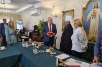 Милуновић уручио икону владике Платона митрополиту Георгију
