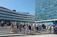 Протест због непотписивања колективног уговора