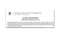 VACANCY ANNOUNCEMENT - Political Officer (Maternity leave cover)