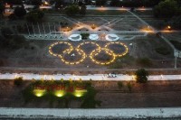 Olimpijski krugovi zasijali u parku Republike Srpske za sreću sportistima